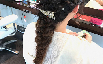 編みおろしアレンジ♪